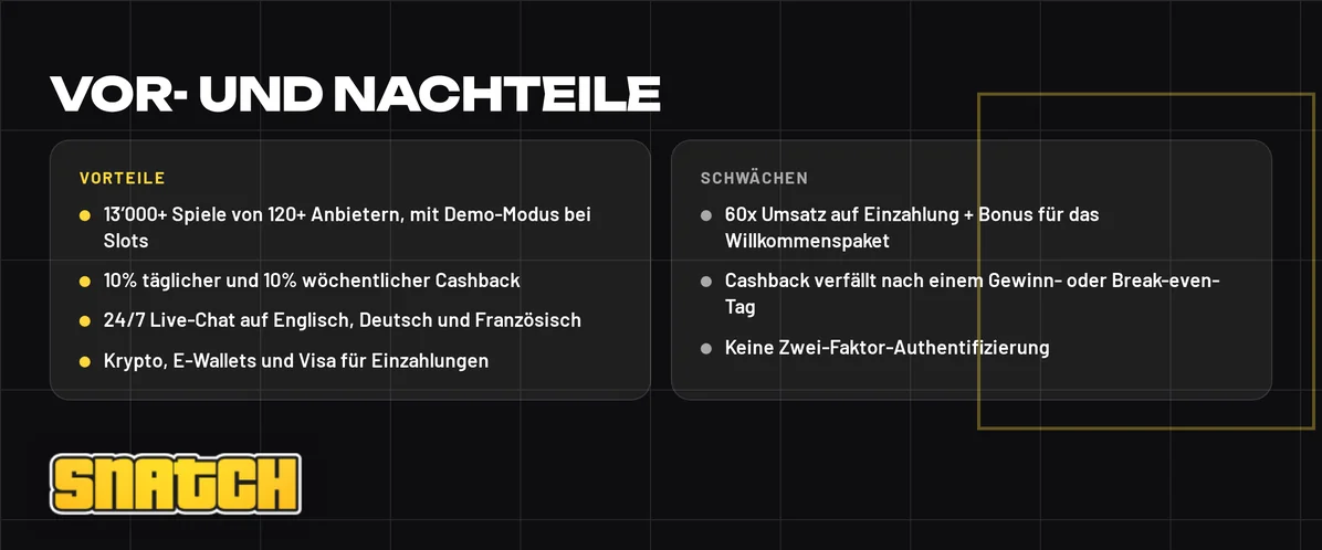 Sieh Stärken und Schwächen an.