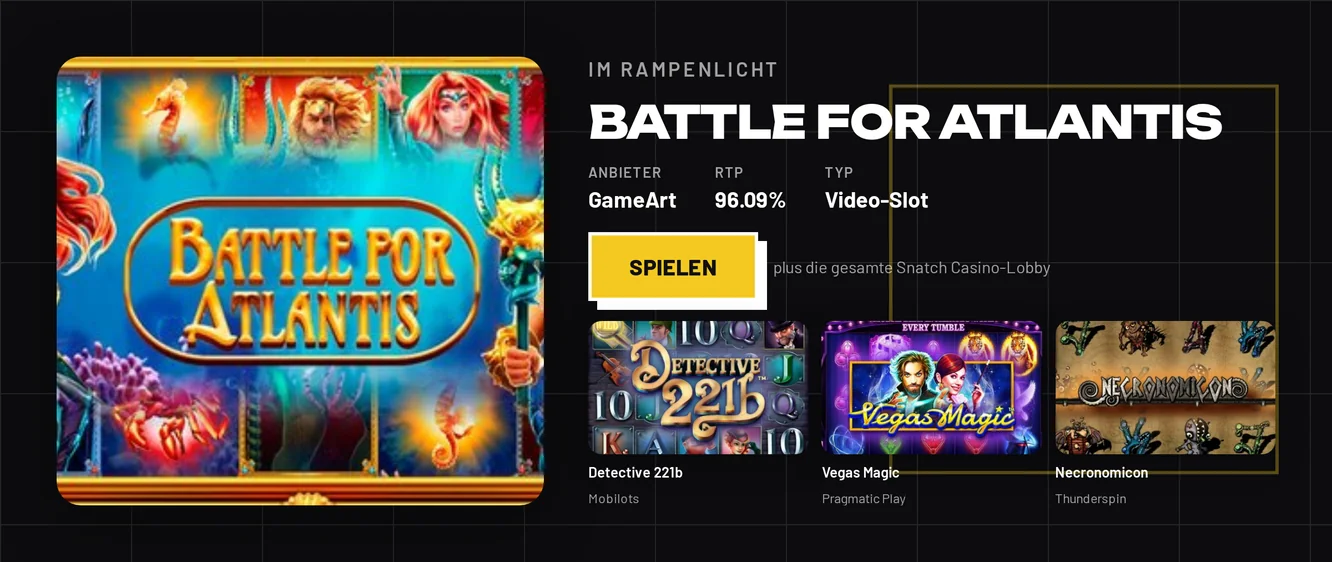 Battle for Atlantis starten